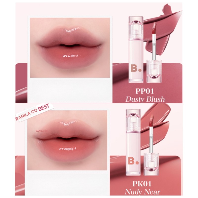 BANILA CO Glow Veil Tint 3.8g*2ea, Color1#$%Color2:RD03 Stunning Red-RD02 Rosy