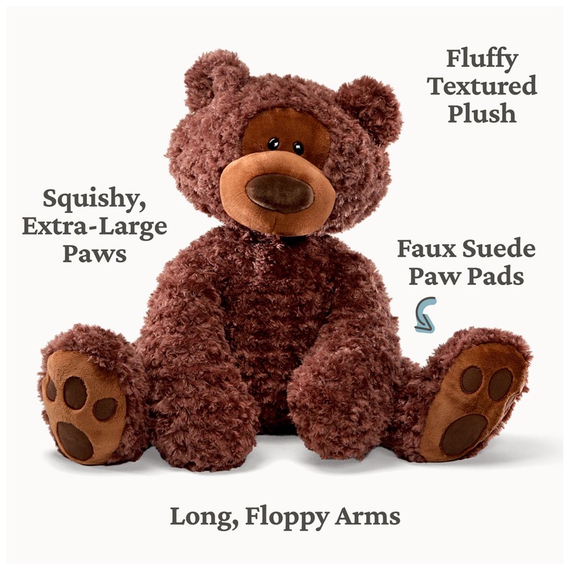 GUND Jumbo Philbin Teddy Bear, Large Teddy Bear, Stuffed Animal