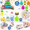 LINAYE 24 Packs Prefilled Easter Eggs with Toys Inside -