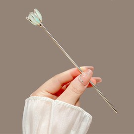 EZ PEACH Kanzashi Rose Set, Simple Metal Fittings, Stylish, Accessory Parts, Hair Clip, Yukata, Graduation Ceremony, Dumpling, Hair Ornament, Charm (Blue