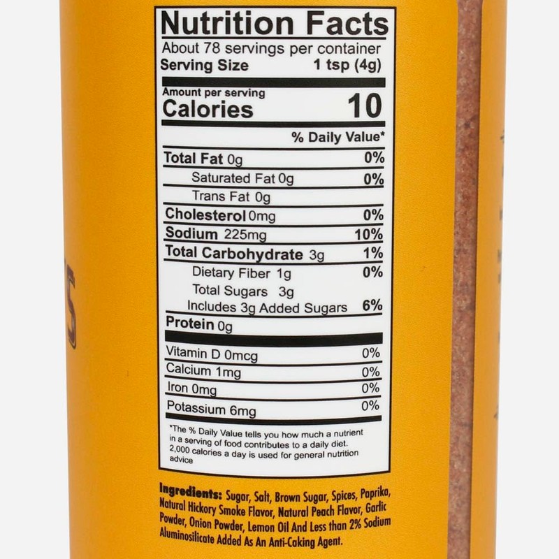 John Henry's Smokey Peach Rub Gluten Free Brisket Chicken Fish