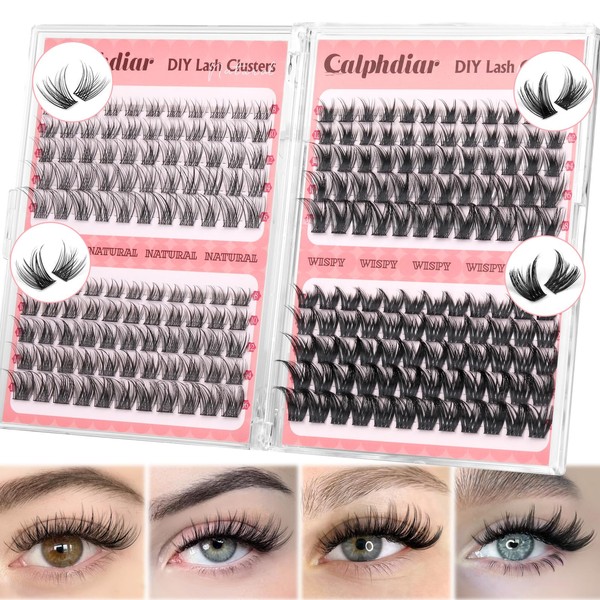 Wispy Lash Clusters Natural Eyelash Clusters 230pcs Cluster Eyelash Extensions