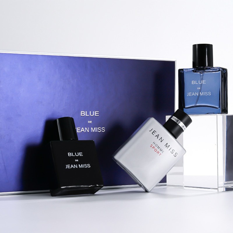 3 Pcs Men's Perfume Set Refreshing Long Lasting Light Scent