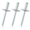 Zorveiio 60 Pcs 3/16" x 5/8" Large Flange Aluminum Blind