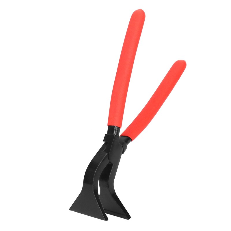QWORK® Sheet Metal Pliers 45° Angled Width 60 mm Total