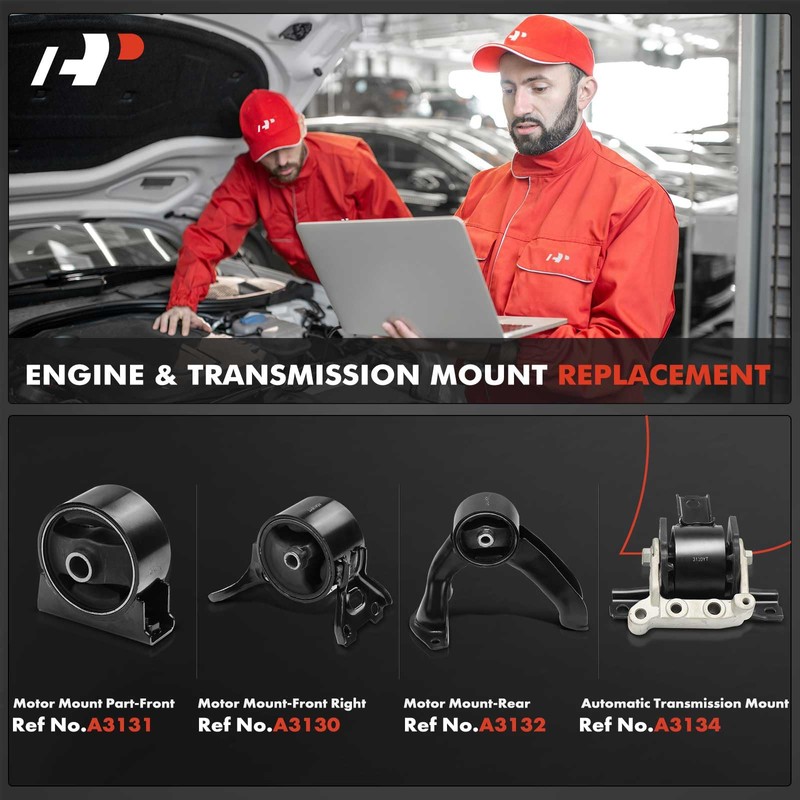 A-Premium 4PCS Engine Motor Mount and Transmission Mount Set Compatible