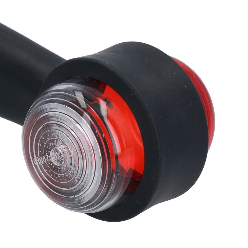 AB Tools Trailer Side Marker With Rubber Base Red White
