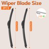 HULADAED® 22 Inch+22 Inch Winshield Wipers Blades for 1999-2023 F-150