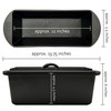 Cuisiland Rectangular Cast Iron Bread Loaf Pan, Heavy Duty 11x4.75x4,25"