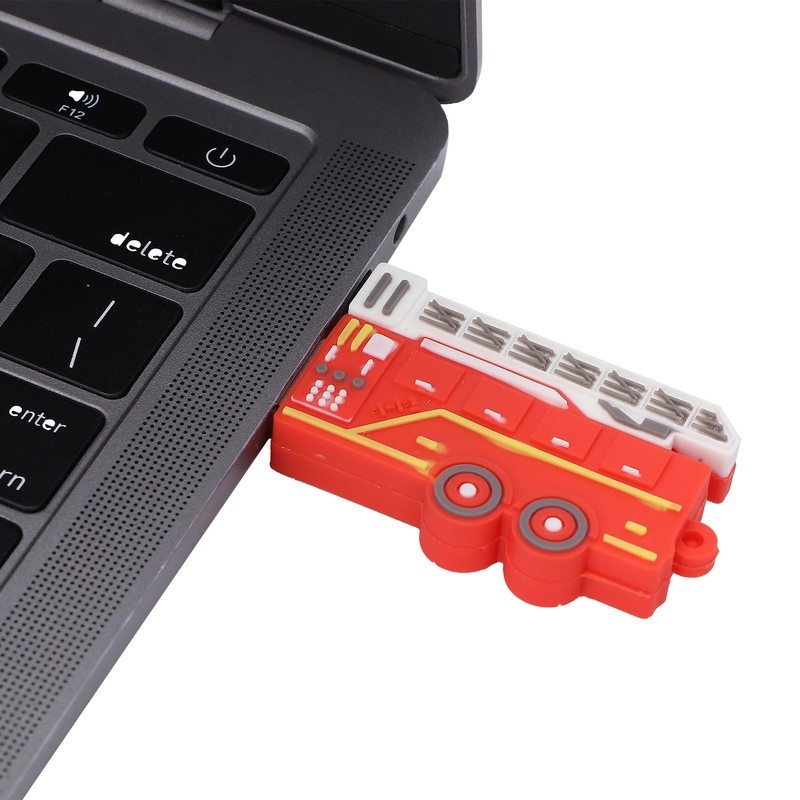 Flash Drive Cute Cartoon Car Compatible Storage Optional USB Thumb