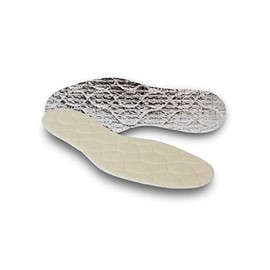 pedag Solar Insulating Insoles, Made in German, Quilted Wool Top, Foam Insulating Layer, Thermic Reflective Aluminum Sole, Keep Warm and Dry, Women US 5 / EU 35