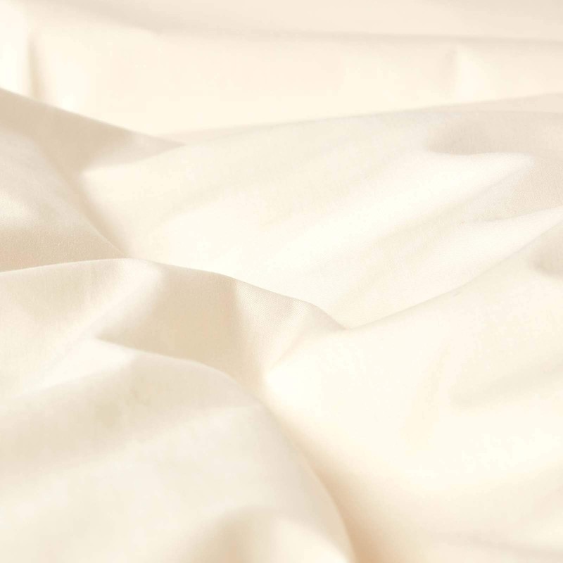 Homescapes 200 Thread Count Plain Cream Flat Sheet - Single