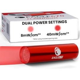 v4.0 670 nm Deep Red LED Light 8mW/cm2 | USA Lab Verified 670nm Flashlight (670 nm LED) w/Silicone Spacing Tube | Easy on The Eyes - no Blue Light