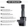 VekAuto 4 Pcs Ignition Coils Compatible for Honda Civic 1.8L