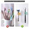 Razor Holder Shaver Hook Hanger Stand - 4Pcs Silicone Toothbrush