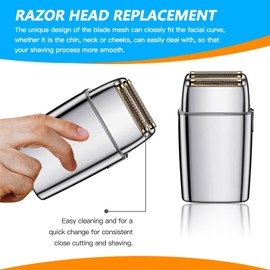 Xspeedonline Replacement Shaver Foil Double Foil Head with 2X Cutters for PRO FXRF2G - Silver