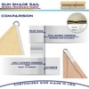 Windscreen4less 7' x 7' x 7' Triangle Sun Shade Sail