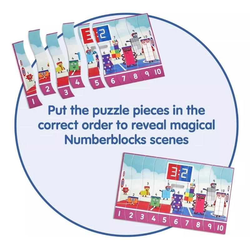 Hand2mind Set Rompecabezas Numberblocks Juguete Didáctico Niños