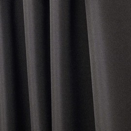 Exclusive Home Curtains Indoor/Outdoor Solid Cabana Tab Top Curtain Panel Pair, 54x120, Charcoal