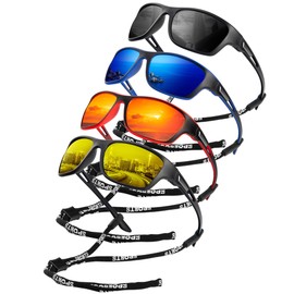 KALIYADI Mens Sunglasses Polarized Sunglasses-for-Men: Sports Sun Glasses with UV400 Protection for Driving Cycling Fishing