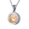 Quiges Silver Pendant Stainless Steel 12 mm Mini Coin Holder