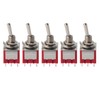 5Pcs ONON 2 Position Toggle Switch 3PDT 9 Pin 6mm