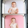 Bassinet Fitted Sheet(35" x 21"), 4 Pack for Most Bedside