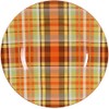 Pier 1 Harvest Plaid Salad Plate, Spice