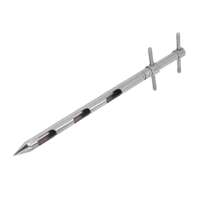 Soil Probe 0.54m 304 Stainless Steel Rotation Handle Pointed Design