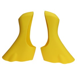 SUKOUSRAM Bike Brake Levers Hoods Compatible with Shimano ST-4700 105-5800 UT-6800,Pair of Yellow