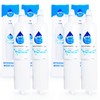 4-Pack Replacement for LG LRFD25850ST Refrigerator Water Filter - Compatible
