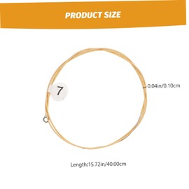 Homoyoyo 7Pcs Autoharp Replacement Strings - 40cm Steel Strings for Autoharp String Instrument - Durable and