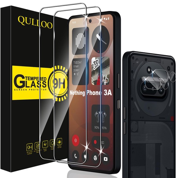 QULLOO Screen Protector for Tempered Glass for Nothing Phone (3a),