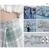 Jeans Waist Tightener Buttons for Loose Pants – Removable Zinc