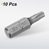 sourcing map 10pcs T20 Torx Screwdriver Bit 1/4" Hex Shank
