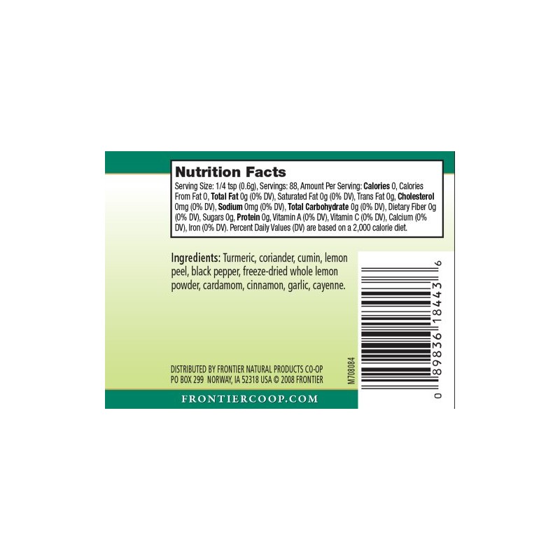 Frontier Co-op Indian Curry Seasoning, 1.87 Ounce Bottle, Complex Flavor