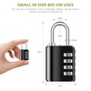 KeeKit Combination Lock, 4 Digit Combination Padlock with Keys, Resettable