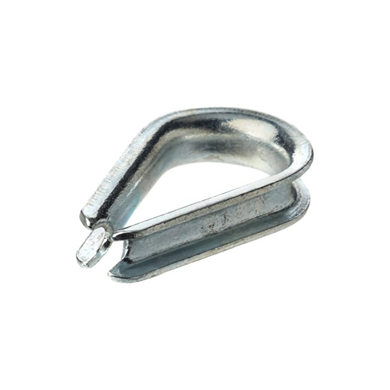 Merriway BH04218 (6 Pcs) Wire Rope Thimble, 3 mm, 1/8