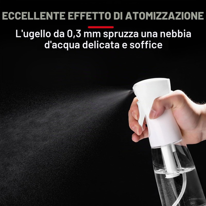 WPPQWP Applicatore Olio Capelli, Spruzzino per Capelli Ricci, 200ML Spruzzino