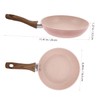 FELTECHELECTR Nonstick Mini Fry Pan with Ergonomic Wood Grain Handle