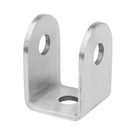 TSSS Pack of 10 U-brackets, 30 x 30 x 45 mm, made of stainless steel, U-support profile, inner width: 25 mm, for panels, U-shaped mounting brackets