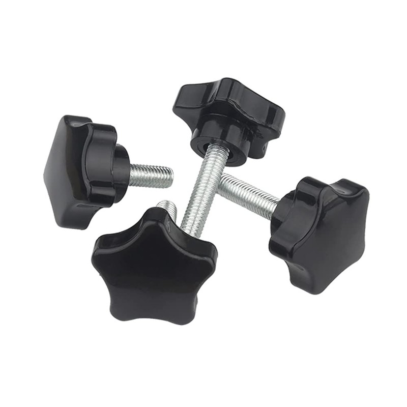 Oneyijun 4 Pcs M6 x 16mm Star Clamping Knob Grip