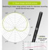 XLR Shotgun Condenser Microphone Professional Cardioid Mini Shotgun Condenser Mic