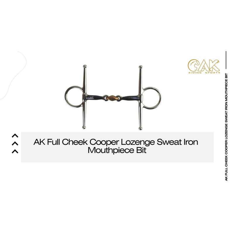 AK Full Cheek Cooper Diamond Horse Riding Bit mit Schweißeisen-Mundstück