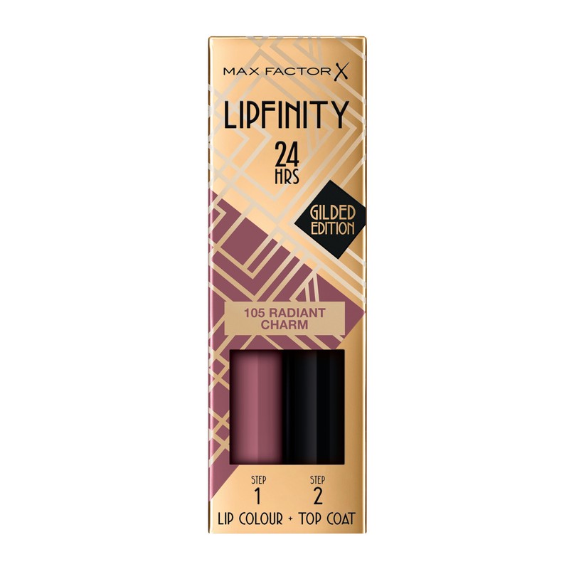 Max Factor Lipfinity Collection 105 Radiant Charm 2.3ml and 1.9g