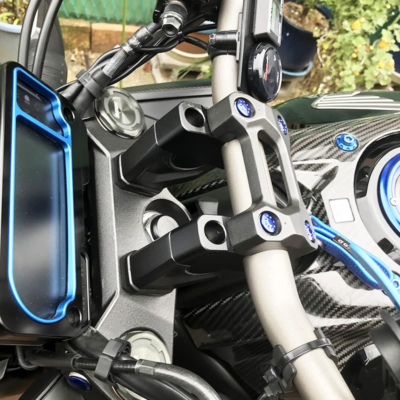 LEDISHUN Motorcycle Handlebar Handle Bar Riser Heighten (for Triumph Vehicle)