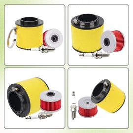 Air Filter Oil Filter Spark Plug 17254-HC5-900 for Honda FourTrax TRX300FW TRX300 TRX400FW 2x4 4x4 Foreman 450 TRX450S TRX450FM TRX450FE TRX450ES 4x4 ES S 15412-HM5-A10 15412-HM5-010 D8RTC ATV