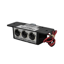 Sho-me/Able 2 12V Triple Vehicle Outlet Box Cig Plug