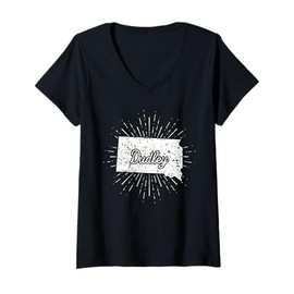 Womens Dudley South Dakota V-Neck T-Shirt