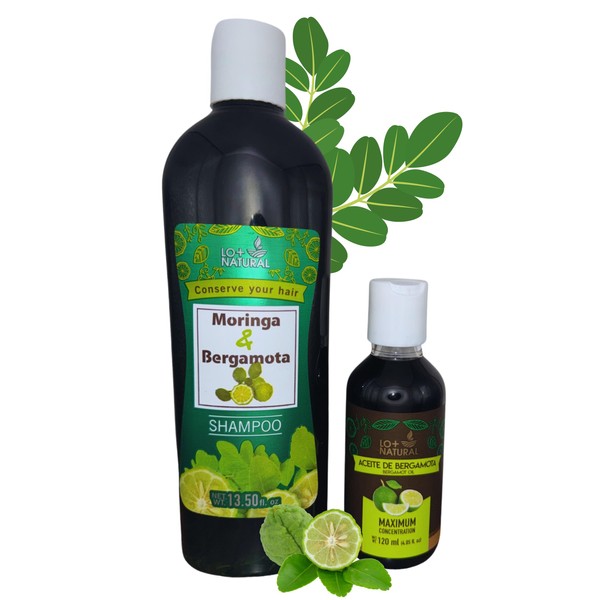 Bergamota & Moringa Shampoo (13.50 fl oz) + Bergamot Oil